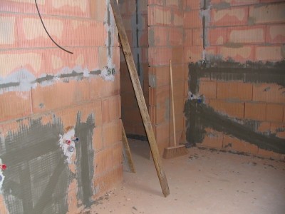 RD Pustiměř- jednovrstvé omítky (2)